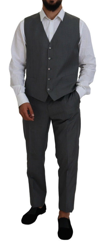 Costume ajusté 3 pièces MARTINI gris Dolce & Gabbana