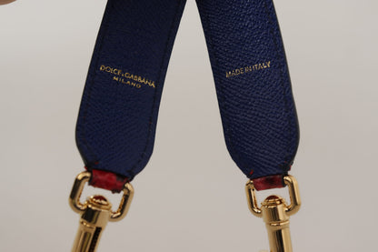 Correa de hombro Dolce & Gabbana de cuero exótico rojo con cristales
