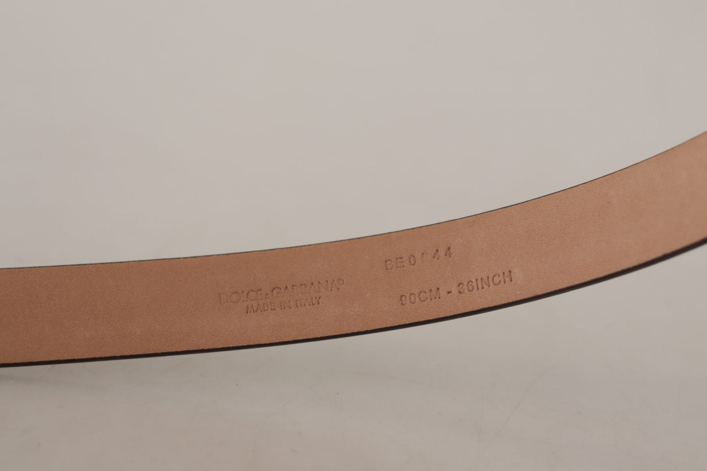 Ceinture Dolce & Gabbana en cuir verni noir avec boucle ardillon en métal logo à la taille