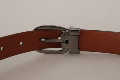 Ceinture Dolce & Gabbana léopard marron en cuir gaufré à boucle