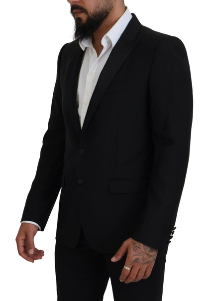 Blazer de costume ajusté noir Dolce & Gabbana Martini