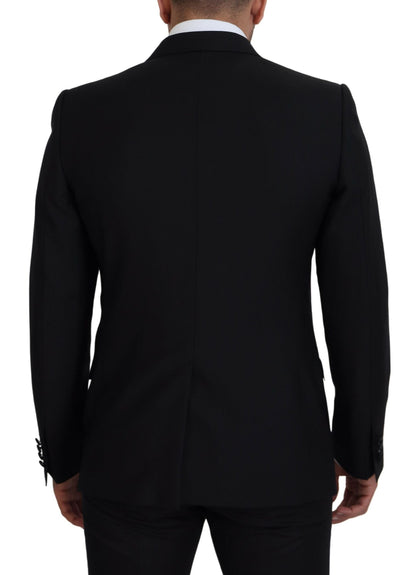 Blazer de costume ajusté noir Dolce & Gabbana Martini