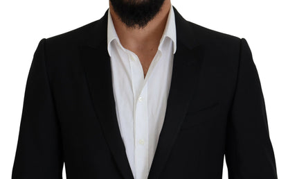 Blazer de costume ajusté noir Dolce & Gabbana Martini