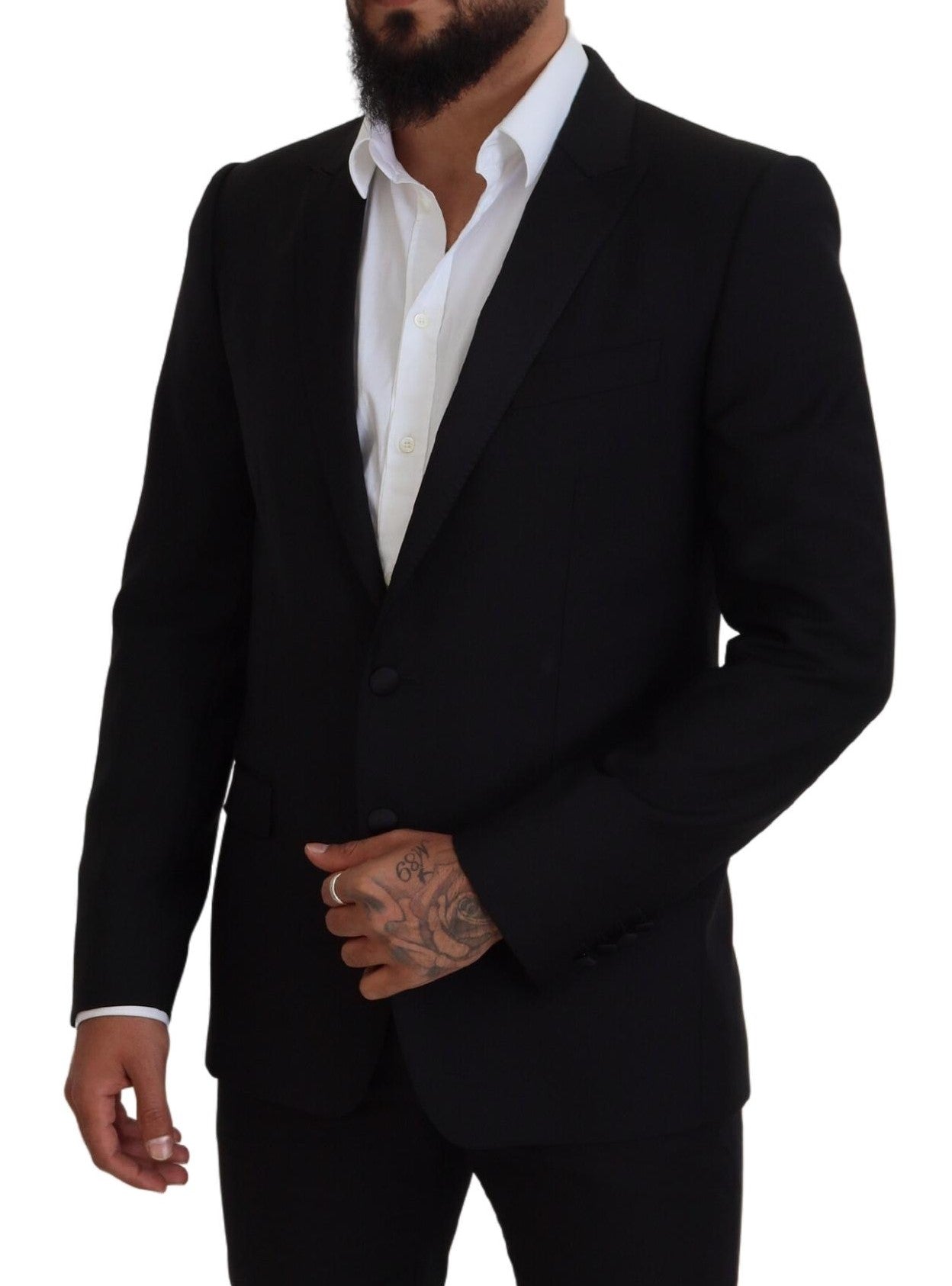 Blazer de costume ajusté noir Dolce & Gabbana Martini