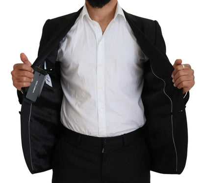 Blazer de costume ajusté noir Dolce & Gabbana Martini