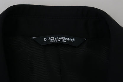 Blazer de costume ajusté noir Dolce & Gabbana Martini