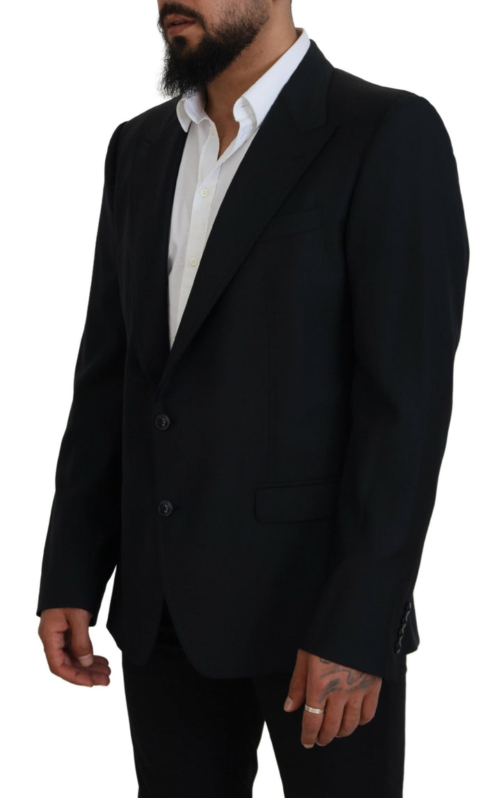 Blazer formal Sicilia de lana azul oscuro de Dolce & Gabbana