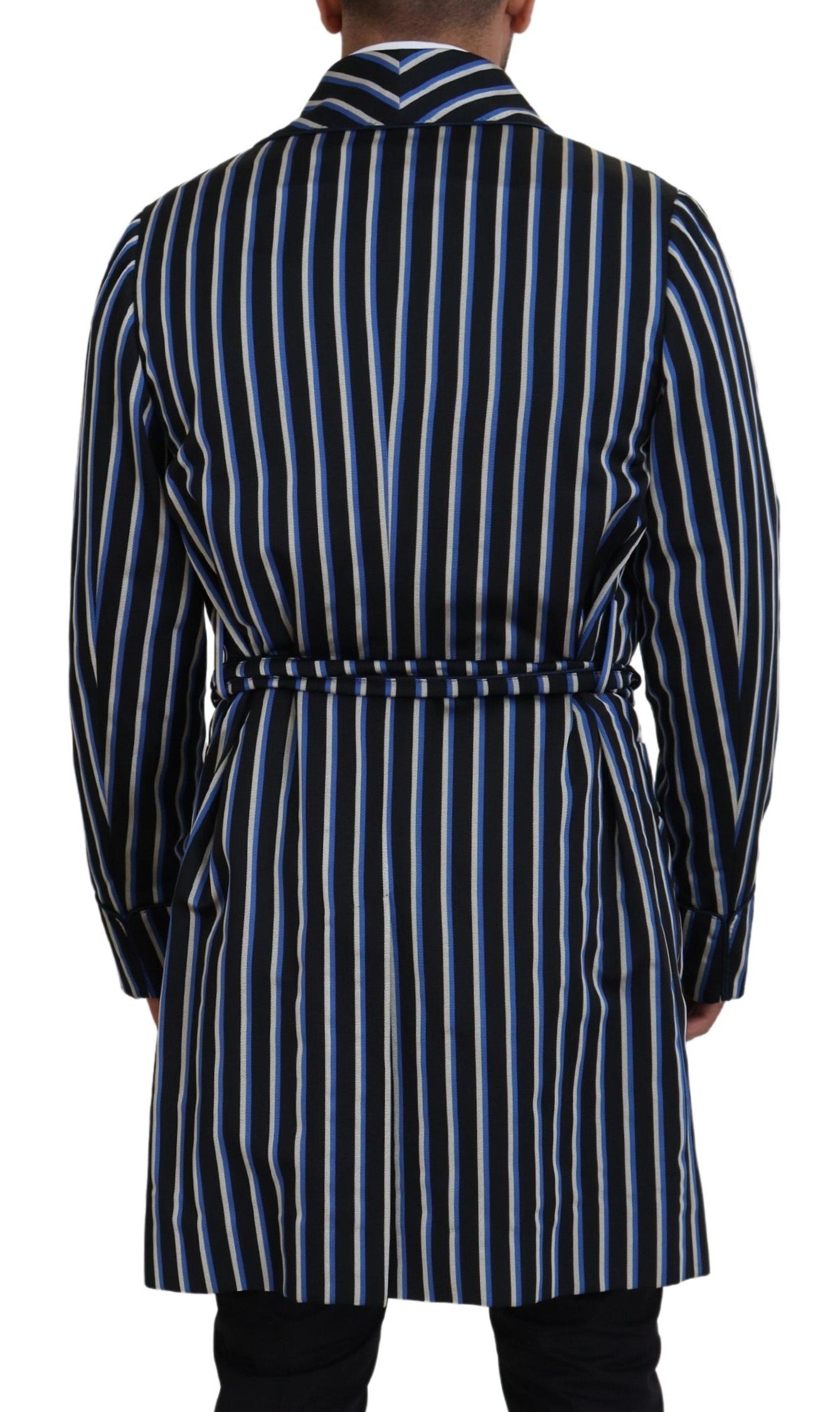 Robe Dolce & Gabbana doublée d'un imprimé Martini noir et bleu