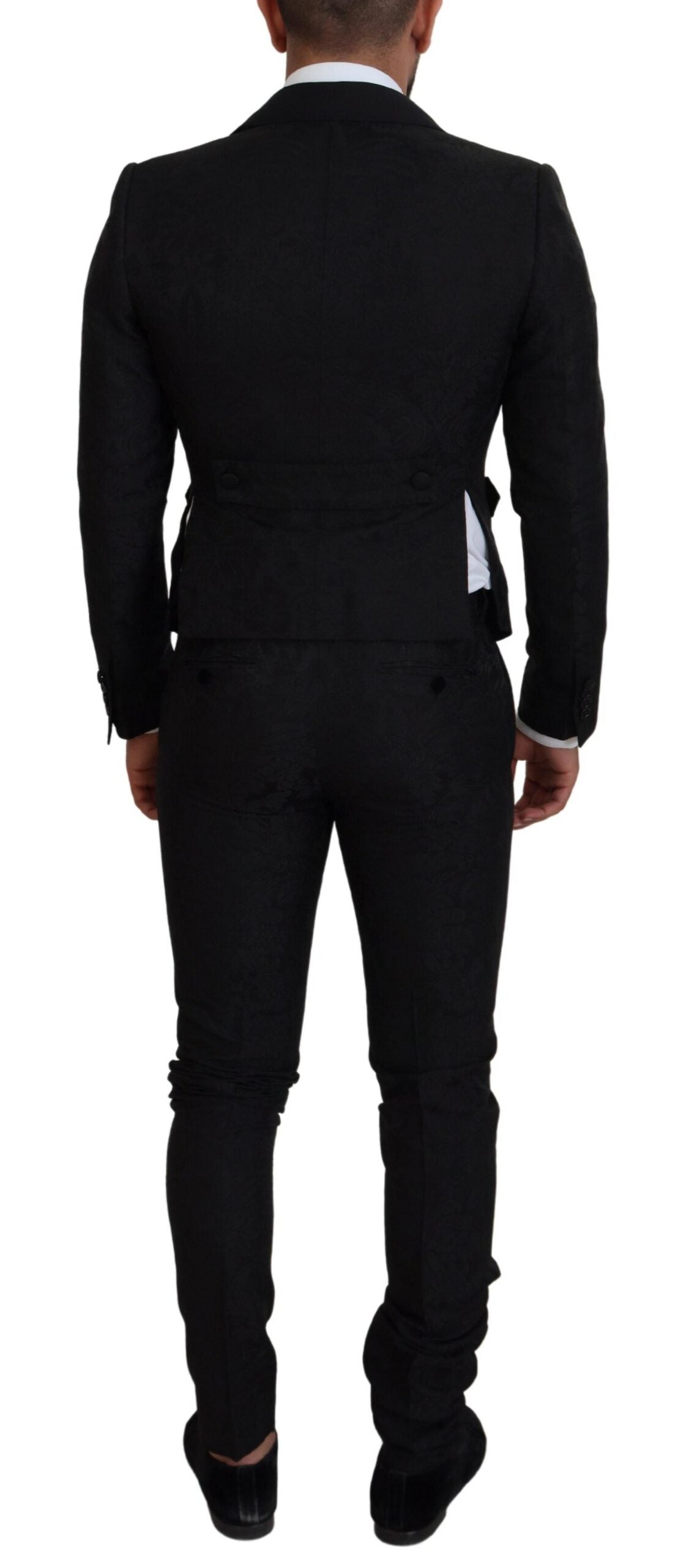 Costume MARTINI 2 pièces Dolce & Gabbana en polyester noir pour homme