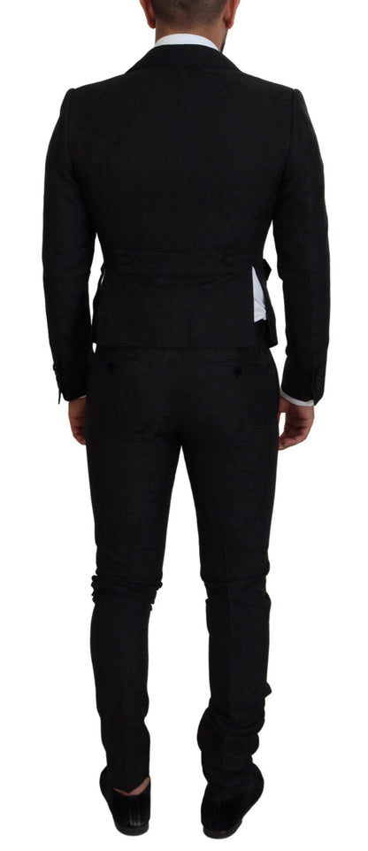 Costume MARTINI 2 pièces Dolce & Gabbana en polyester noir pour homme