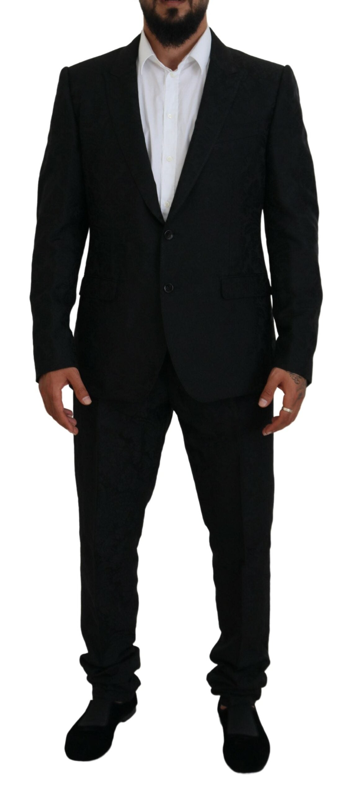 Costume 2 pièces noir croisé MARTINI Dolce & Gabbana