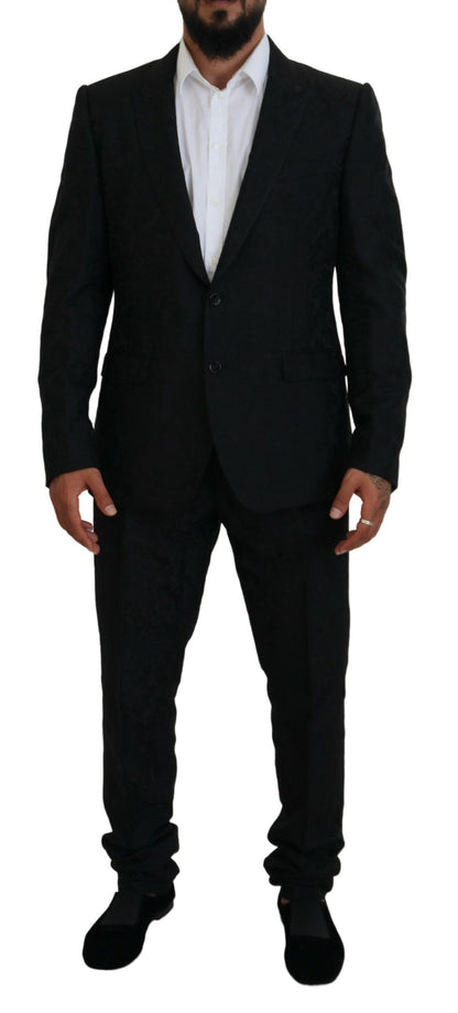 Costume 2 pièces noir croisé MARTINI Dolce & Gabbana