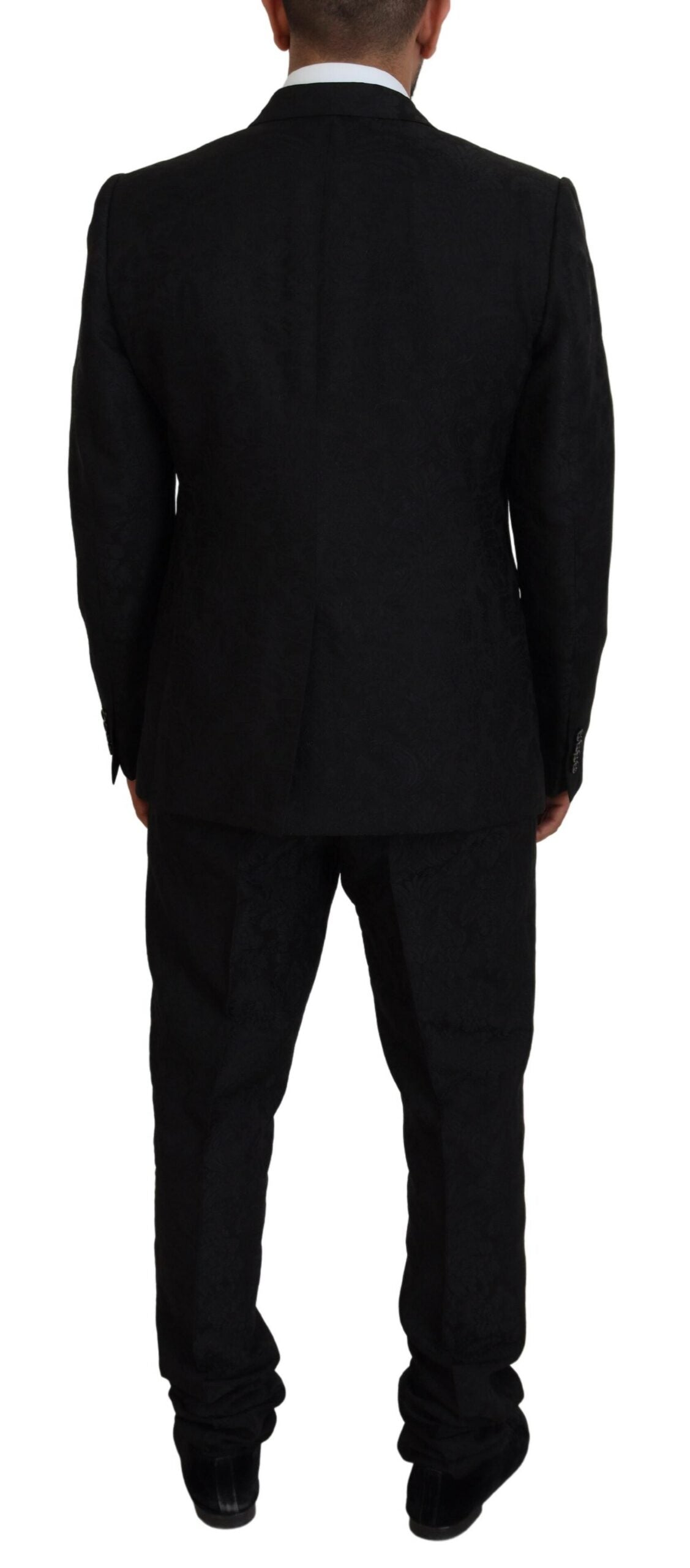 Costume 2 pièces noir croisé MARTINI Dolce & Gabbana