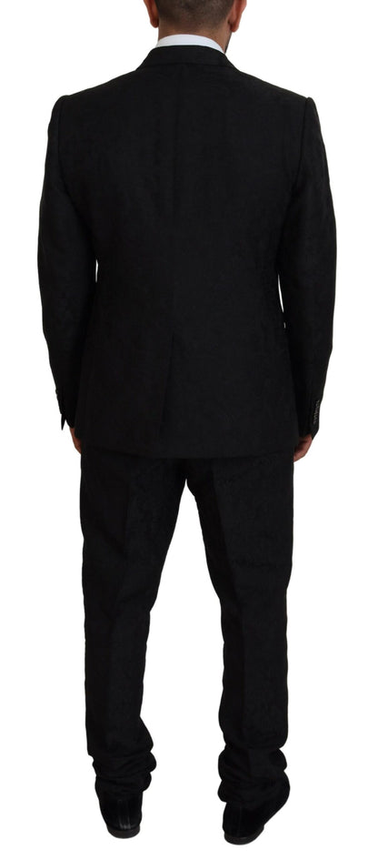 Costume 2 pièces noir croisé MARTINI Dolce & Gabbana