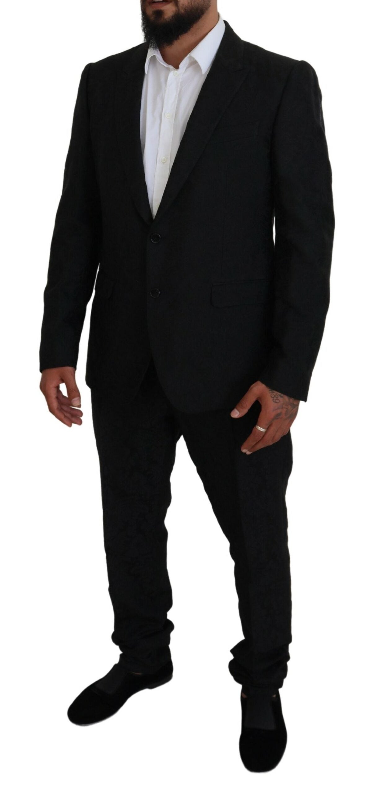 Costume 2 pièces noir croisé MARTINI Dolce & Gabbana