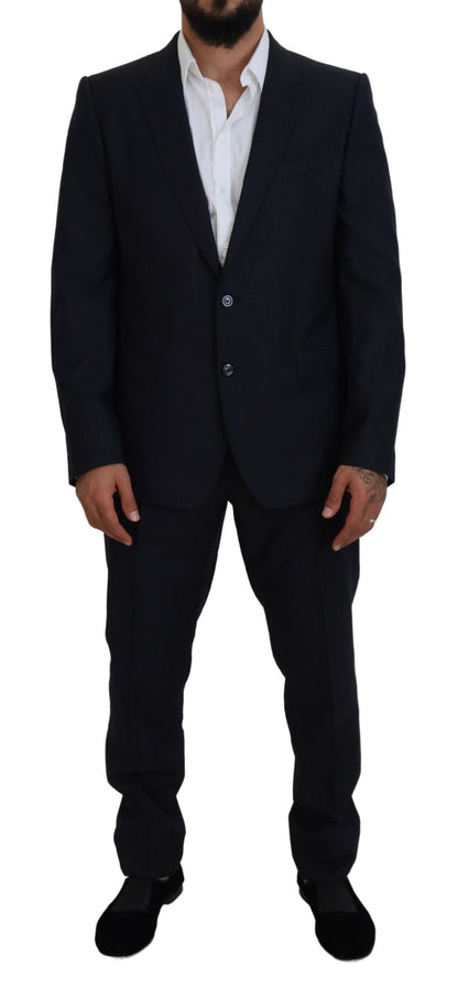 Costume Dolce & Gabbana bleu deux pièces MARTINI coupe droite
