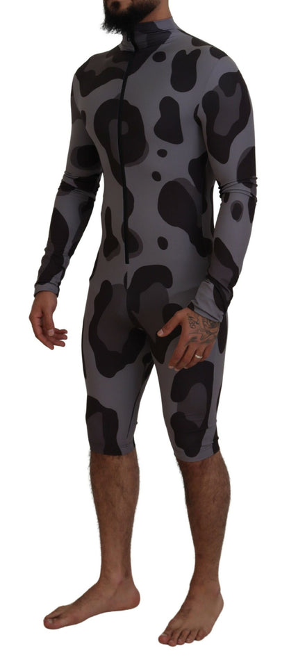 Combinaison de plongée/maillot de bain Dolce & Gabbana en polyester gris à motifs