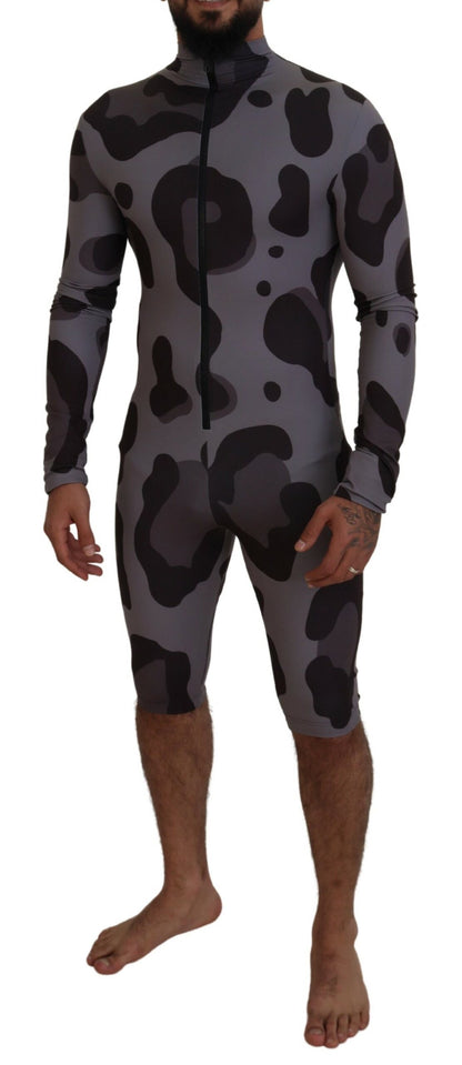 Combinaison de plongée/maillot de bain Dolce & Gabbana en polyester gris à motifs
