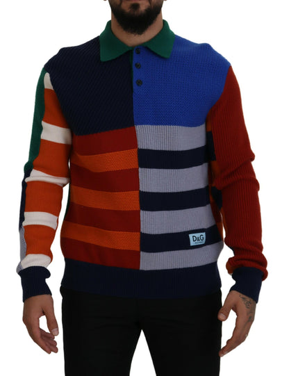 Pull en Laine Rayures Multicolores Dolce & Gabbana