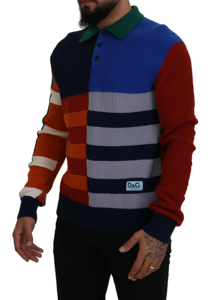 Pull en Laine Rayures Multicolores Dolce & Gabbana