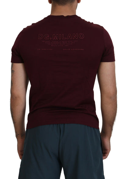 T-shirt homme manches courtes imprimé marron Dolce & Gabbana