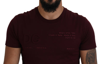 T-shirt homme manches courtes imprimé marron Dolce & Gabbana