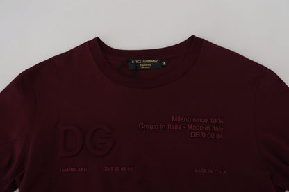 T-shirt homme manches courtes imprimé marron Dolce & Gabbana