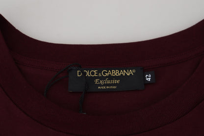 T-shirt homme manches courtes imprimé marron Dolce & Gabbana