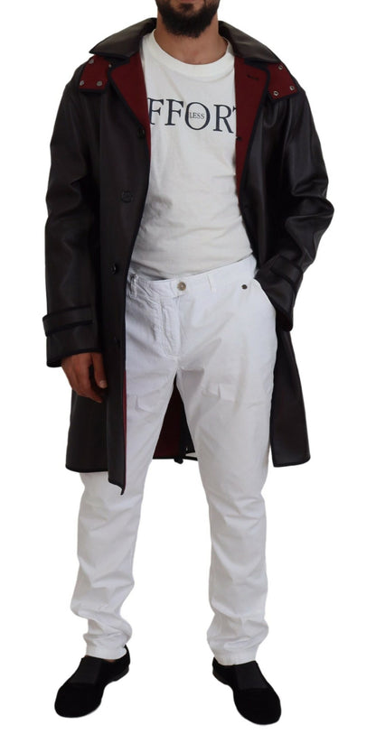 Dolce & Gabbana Parka noir à capuche et trench en coton