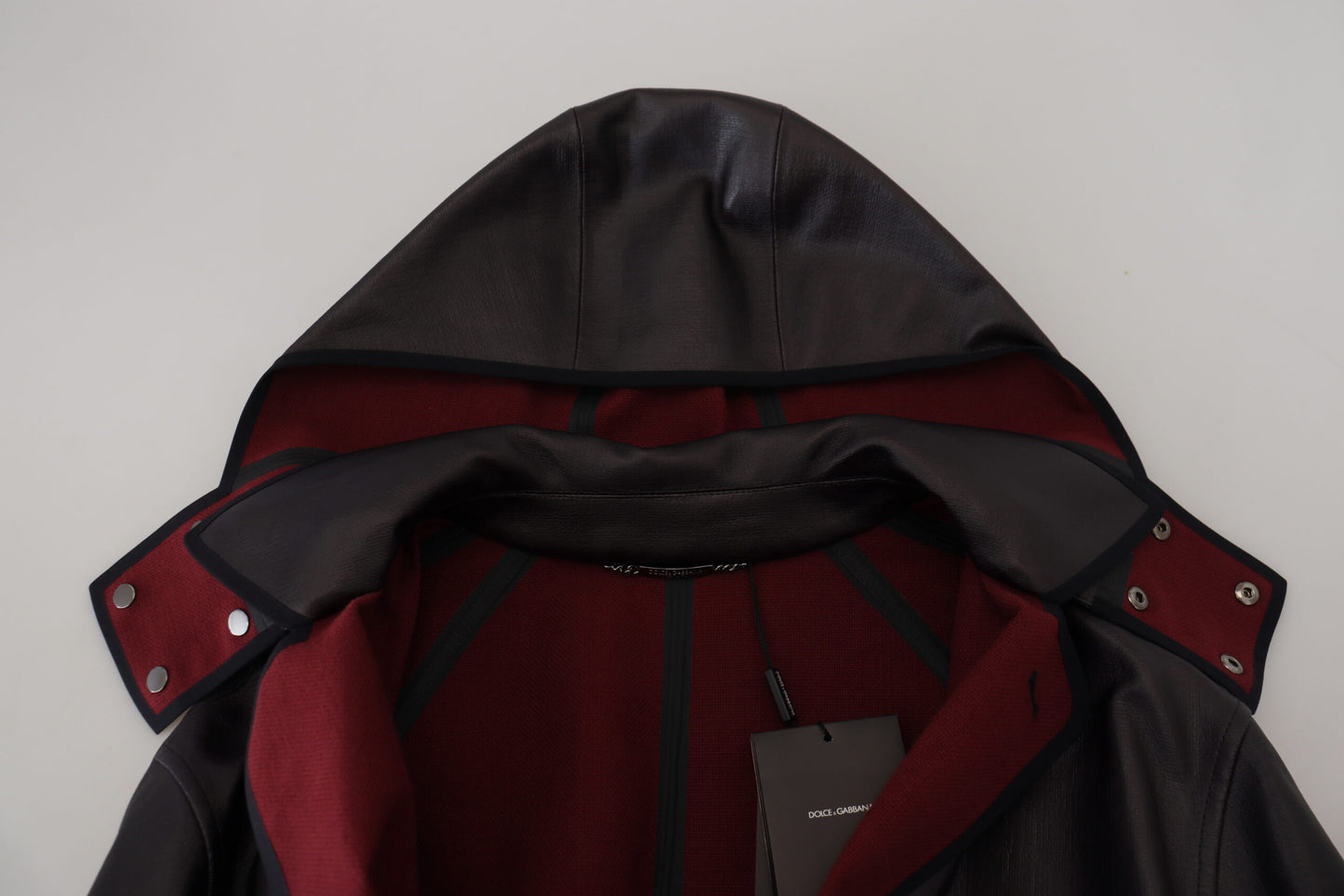 Dolce & Gabbana Parka noir à capuche et trench en coton