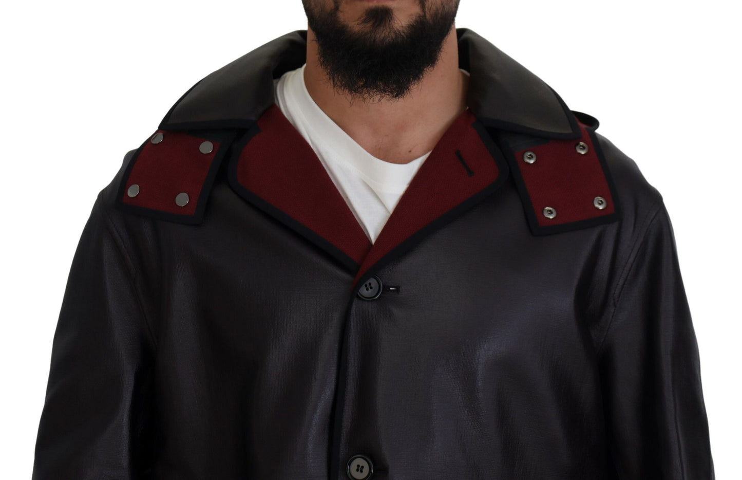 Dolce & Gabbana Parka noir à capuche et trench en coton