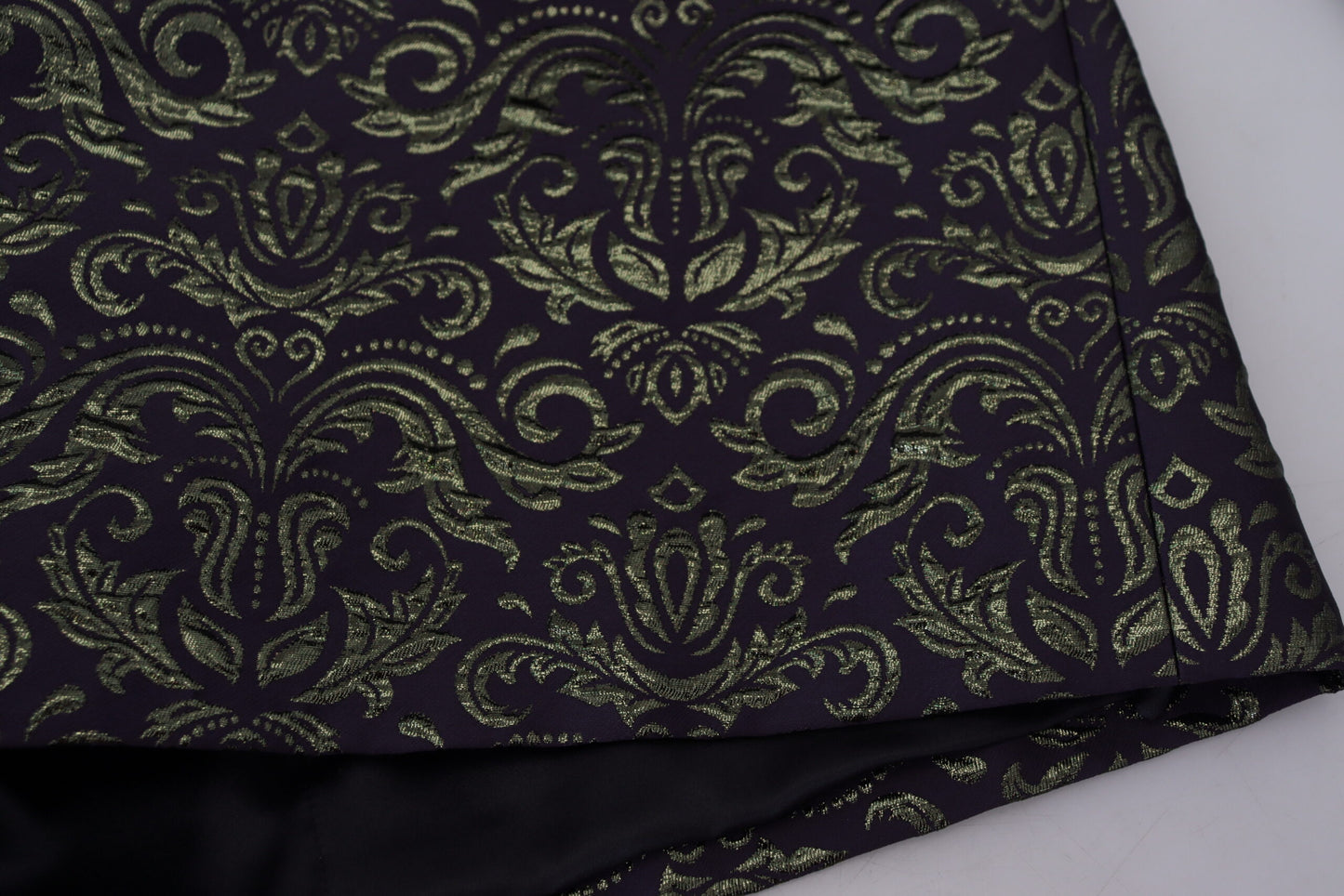 Dolce & Gabbana Veste blazer robe baroque dorée et violette