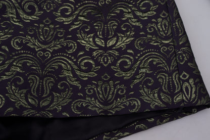 Dolce & Gabbana Veste blazer robe baroque dorée et violette