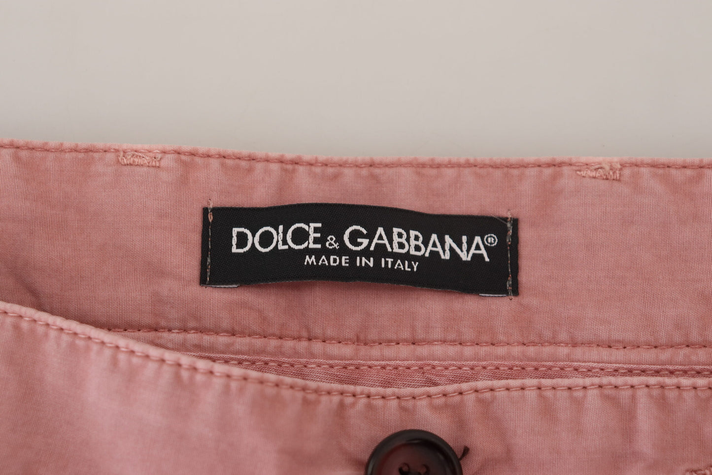 Shorts décontractés en coton rose pour homme Dolce & Gabbana