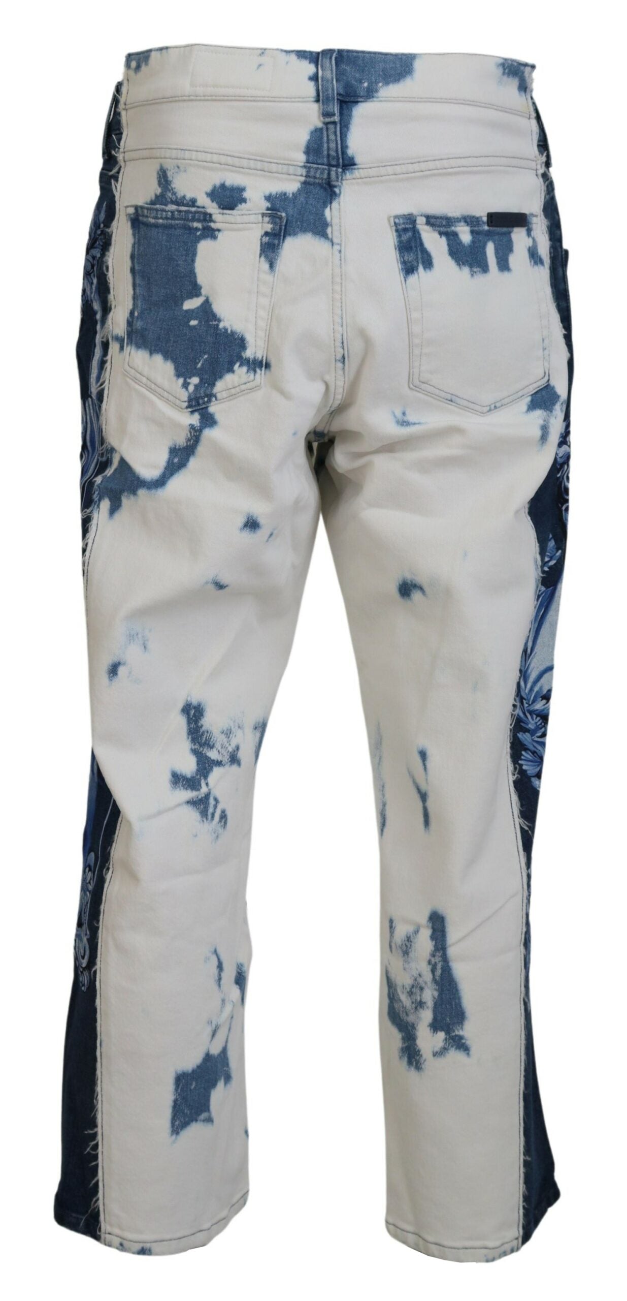 Jean ample en denim de coton bleu Ceasar Dolce & Gabbana