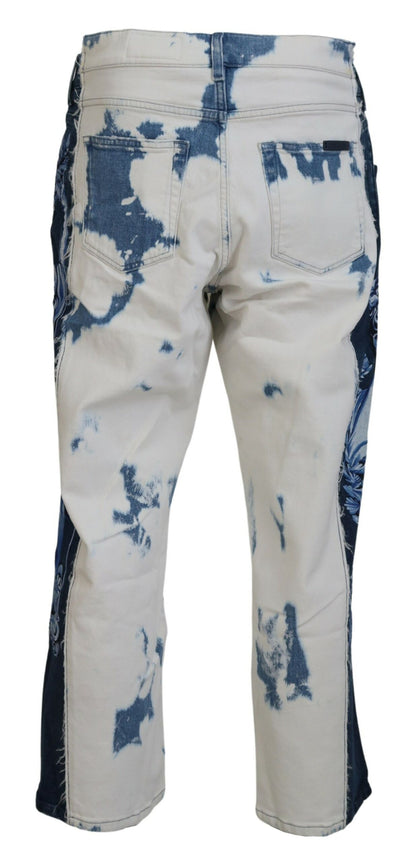 Jean ample en denim de coton bleu Ceasar Dolce & Gabbana
