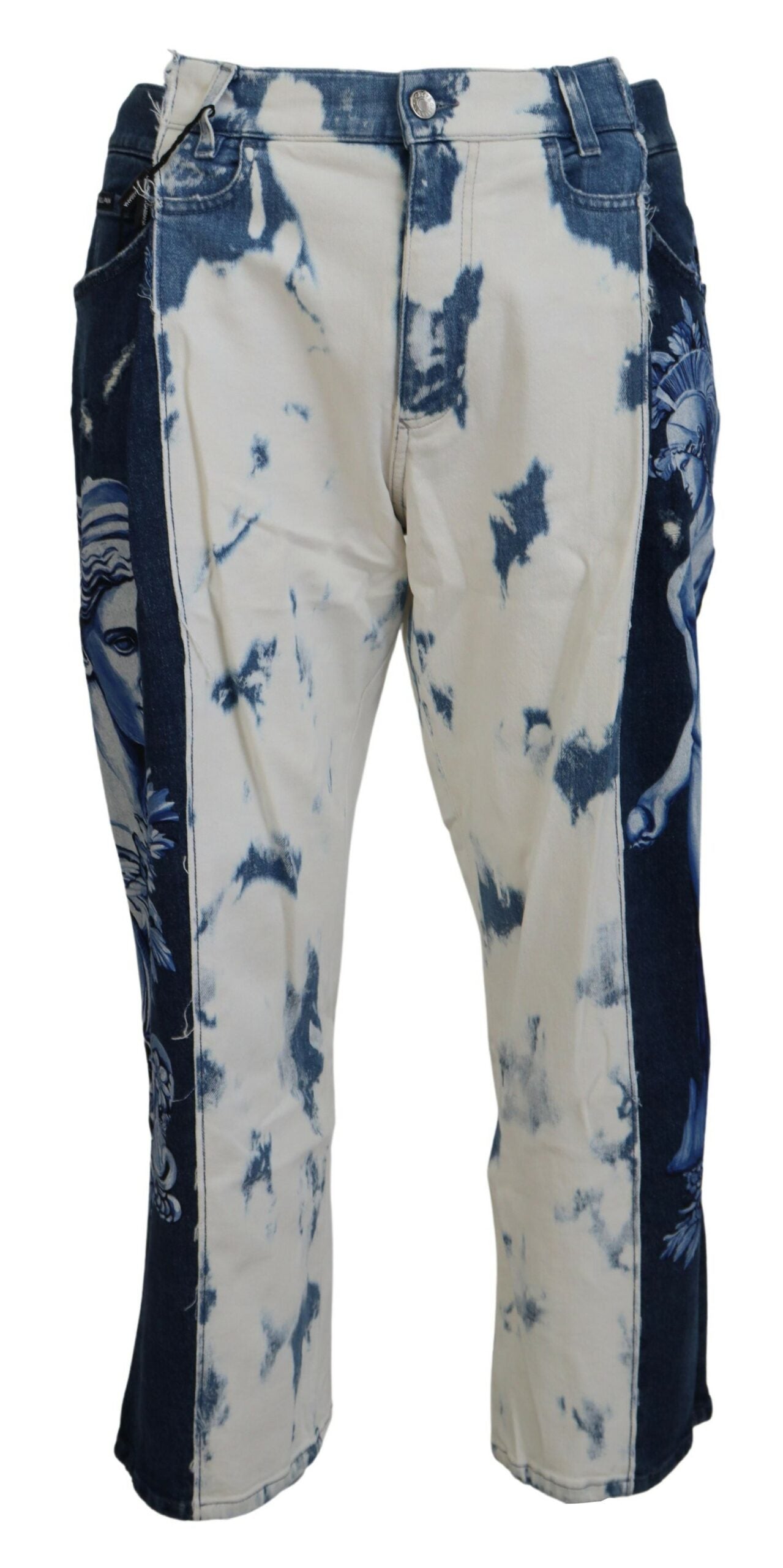 Jean ample en denim de coton bleu Ceasar Dolce & Gabbana