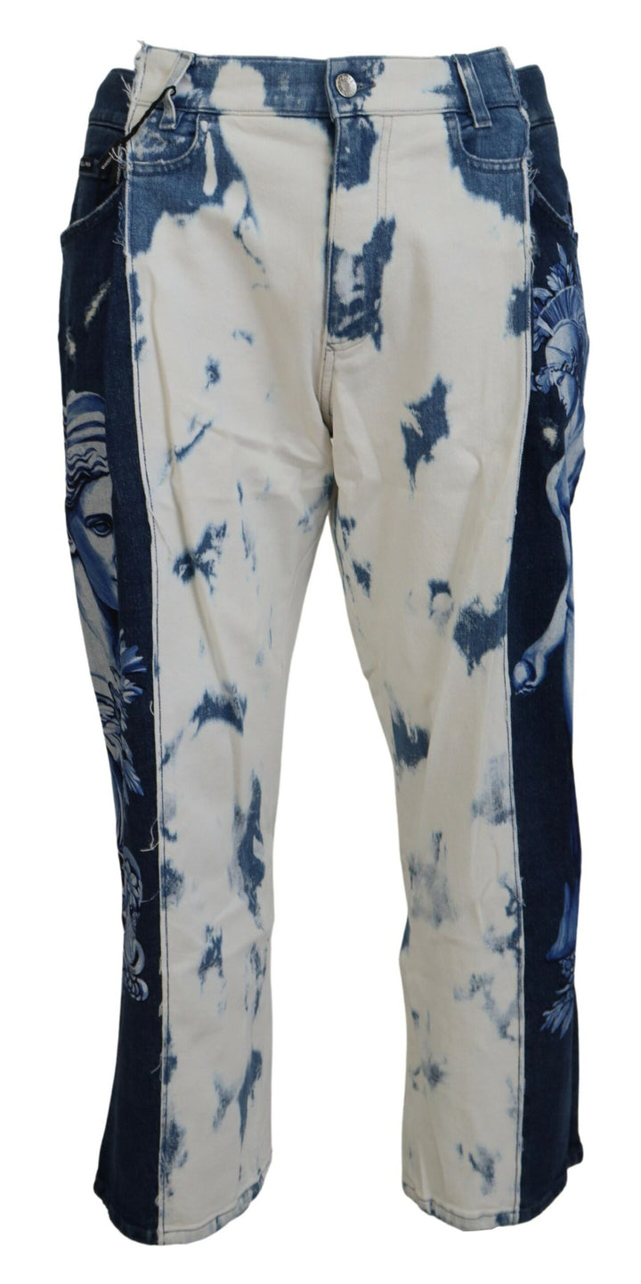 Jean ample en denim de coton bleu Ceasar Dolce & Gabbana