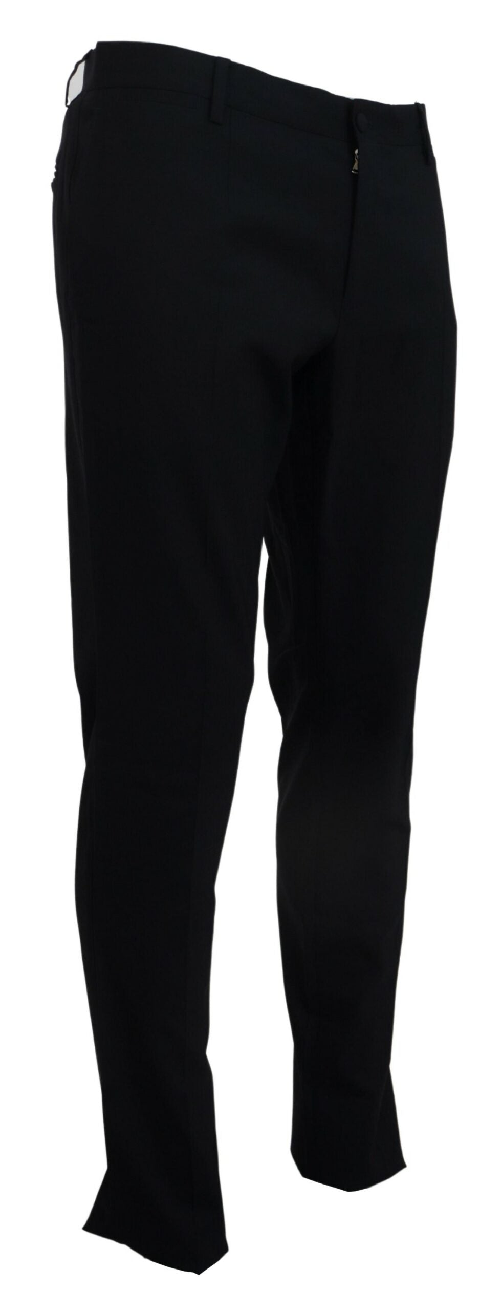 Robe Dolce & Gabbana en Laine Bleue Stretch Pantalon de Costume Coupe Slim