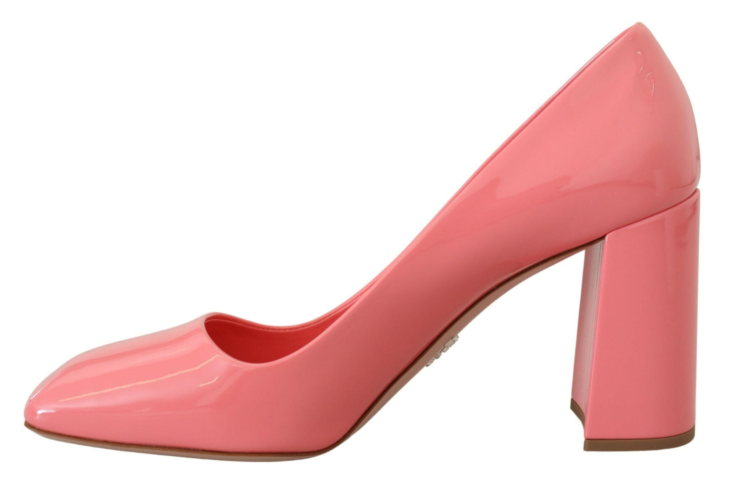 Zapatos de tacón clásico Prada de charol rosa