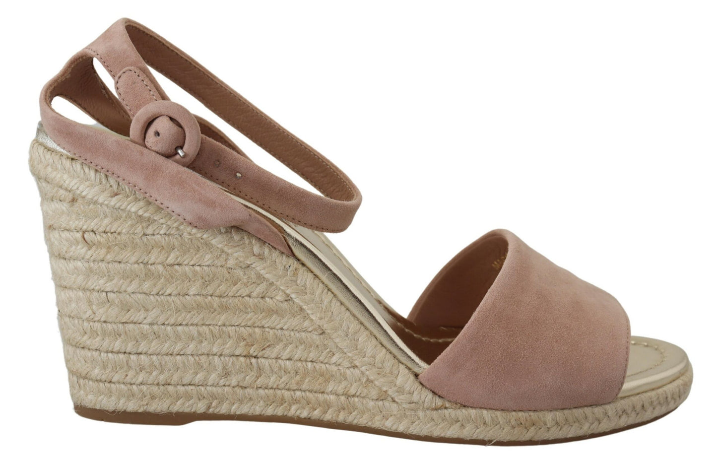 Sandales Prada en daim rose avec bride à la cheville