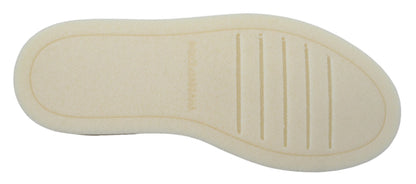 Chaussures basses richelieu décontractées en cuir blanc Dolce & Gabbana