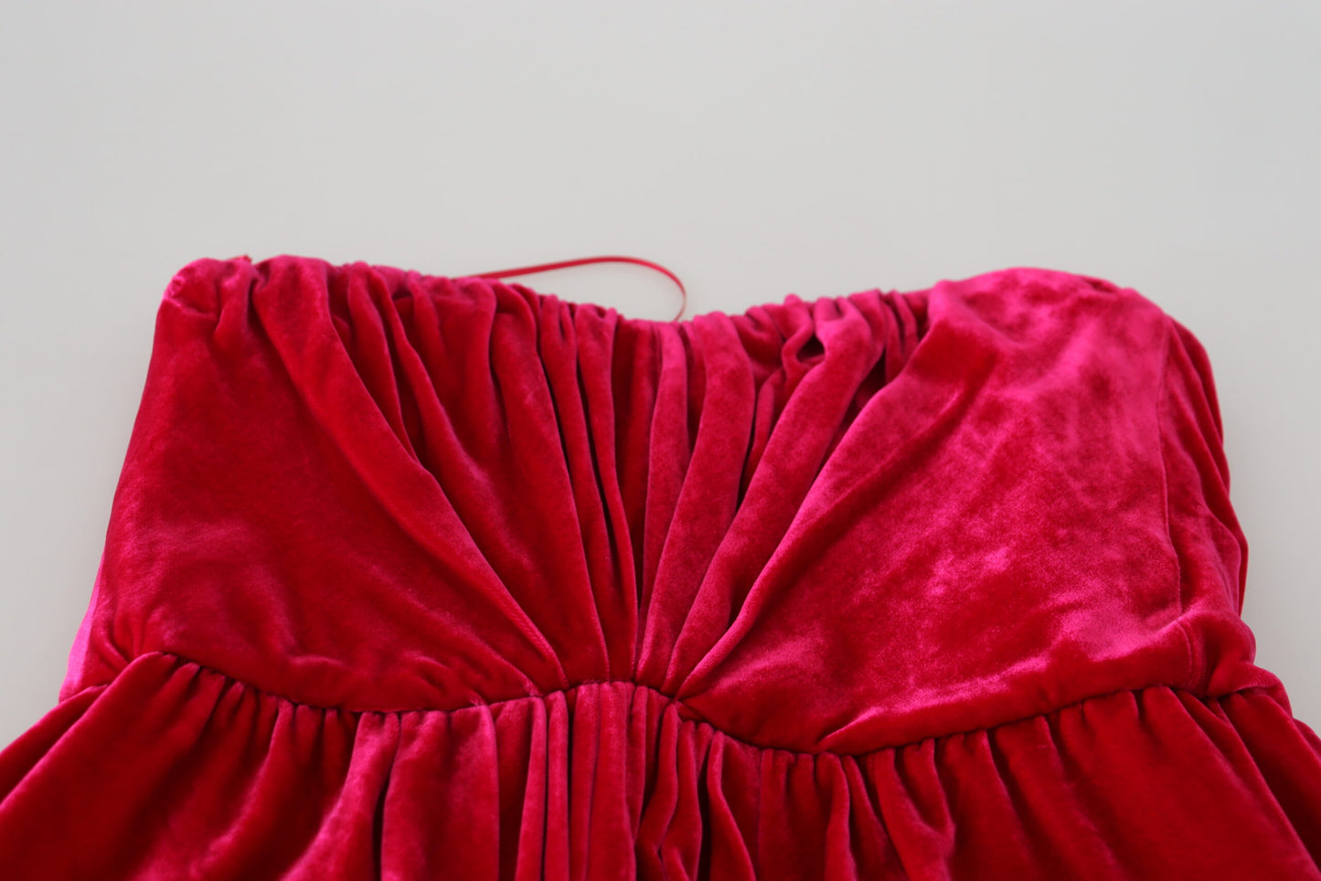 Robe trapèze bustier rose Dolce & Gabbana en viscose stretch