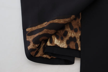 Mini-robe fourreau ajustée Dolce & Gabbana en laine stretch noire
