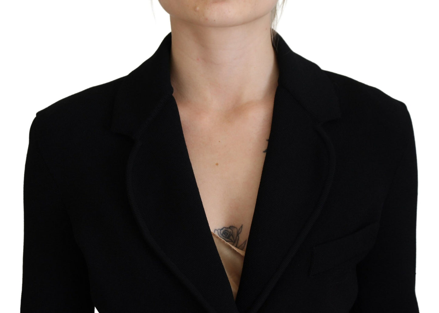 Veste blazer cardigan Dolce & Gabbana en viscose noire à boutons