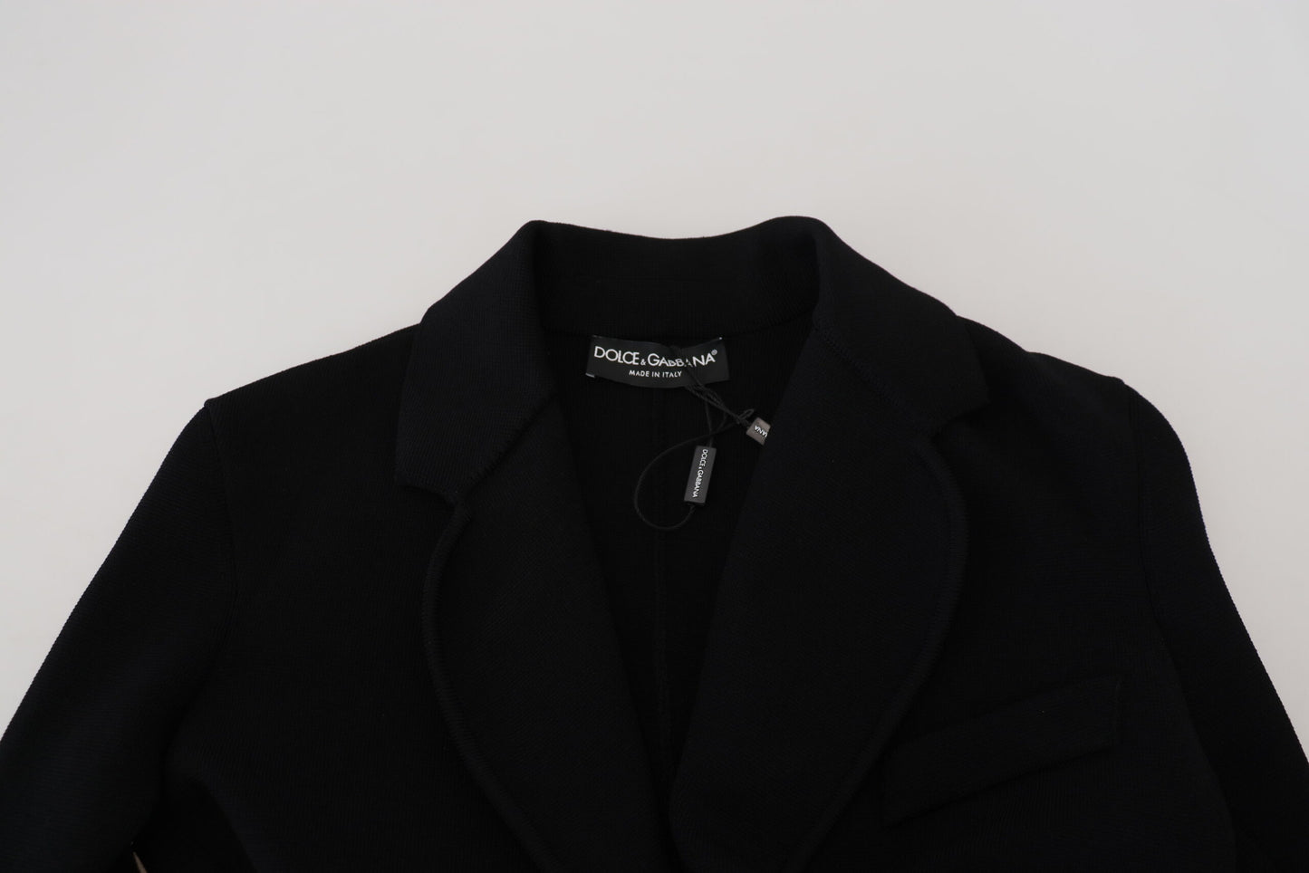 Veste blazer cardigan Dolce & Gabbana en viscose noire à boutons