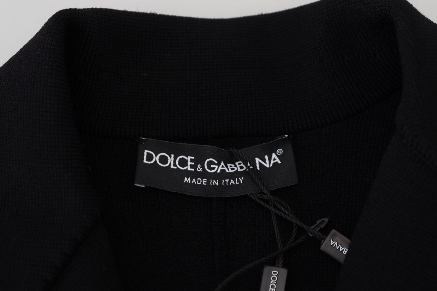 Veste blazer cardigan Dolce & Gabbana en viscose noire à boutons