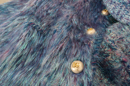 Veste Manteau Franges Polyester Multicolore Dolce & Gabbana