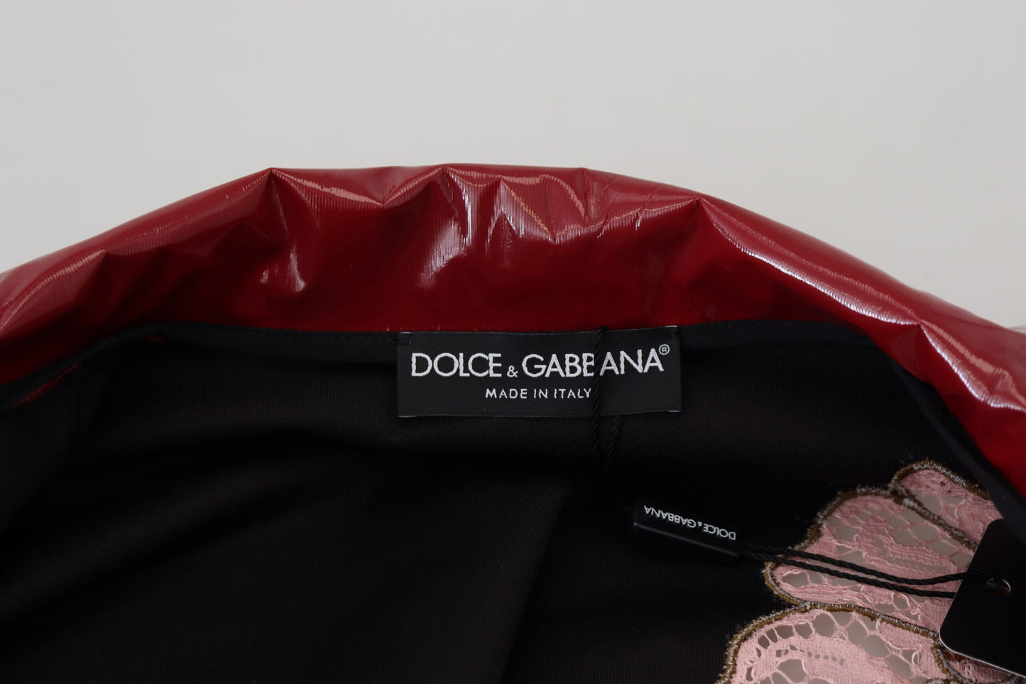 Veste femme en polyester Dolce & Gabbana, bordeaux, motif floral, entièrement zippée