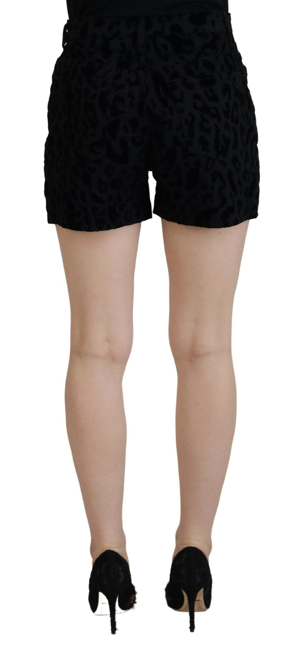 Shorts Dolce & Gabbana en jean stretch noir